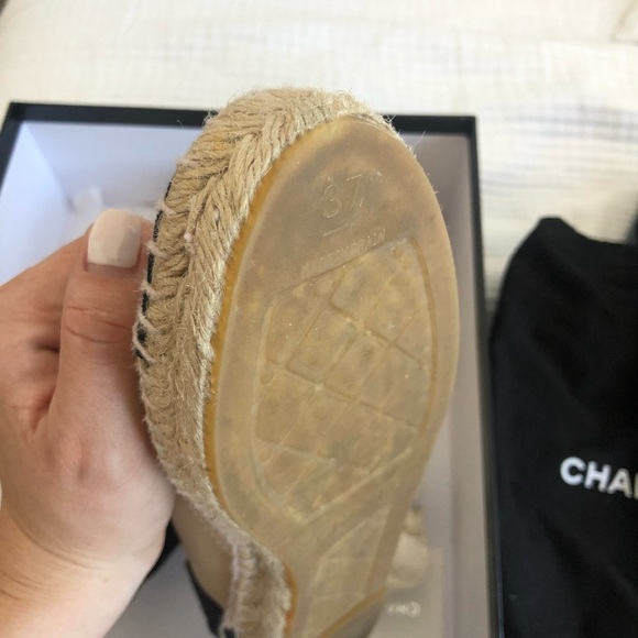 Chanel Ankle High Espadrilles Shoes 37 - Picture 15 of 16
